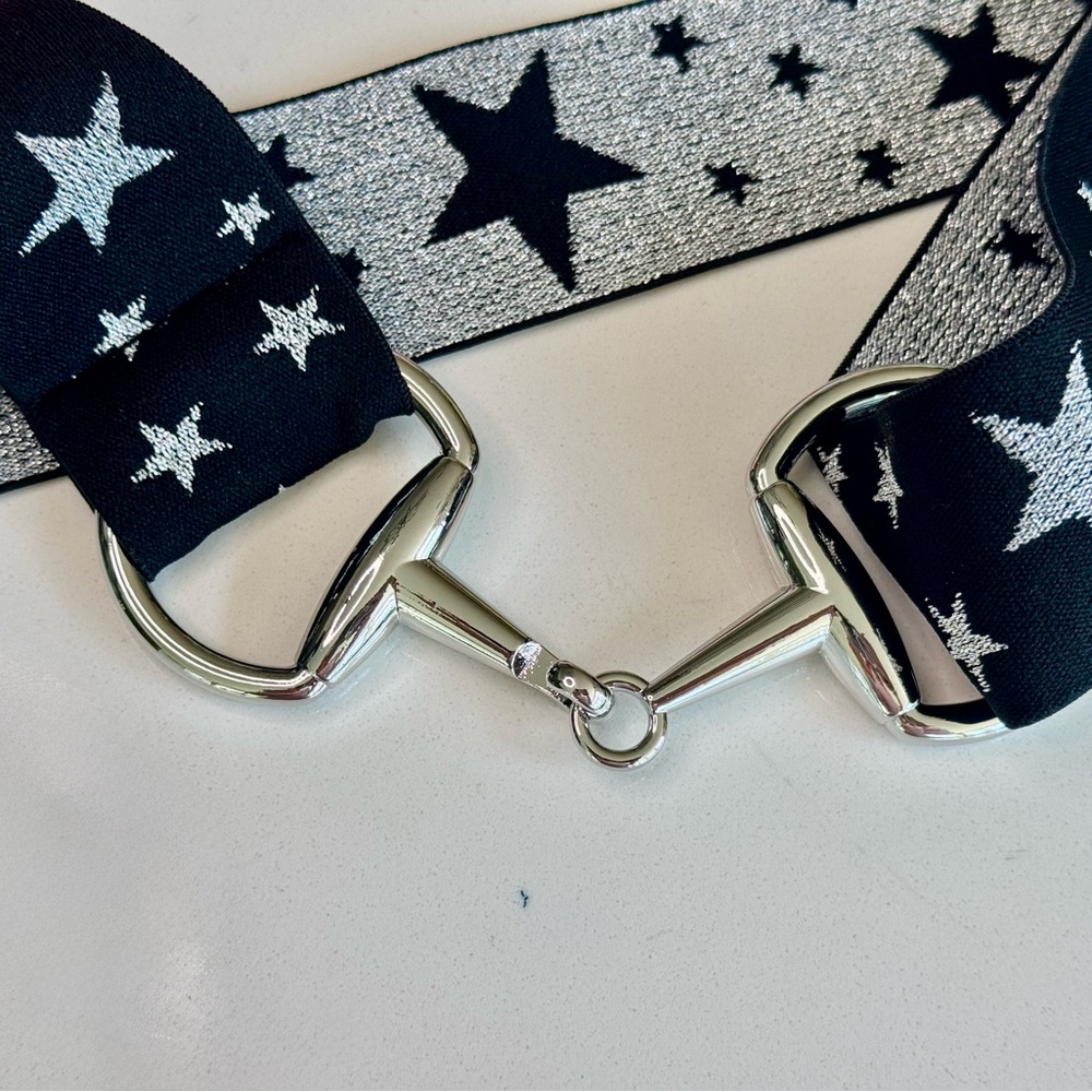 Star Sparkle Belt with Chrome Bit Buckle